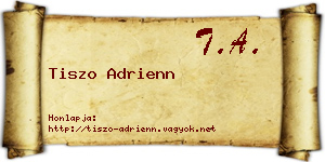 Tiszo Adrienn névjegykártya